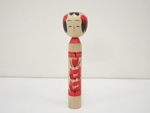 TRADITIONAL JAPANESE CRAFT / KOKESHI DOLL (20.7 cm)/ ARTISAN WORK